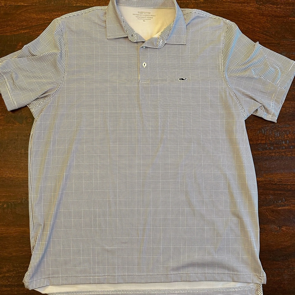 Vineyard Vines Black and White Polo Shirt